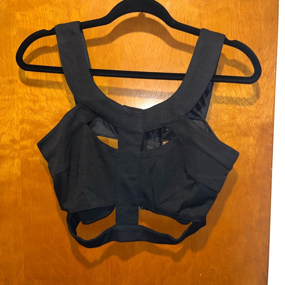 Endless Rose Black Crop Top